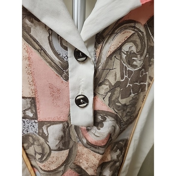 Vintage Remo of California Women's Colorblock‎ Pullover Shirt Polo Top Medium - Picture 6 of 9